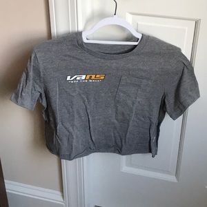 Vans grey crop top NEW
